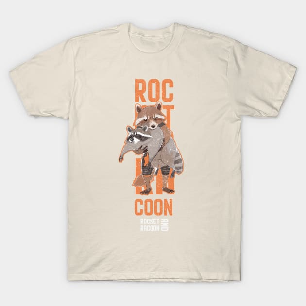 rocket and raccoon T-Shirt by kalush club